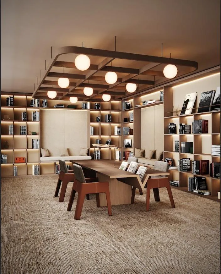 Business Center & Library amenity image at Marquis One