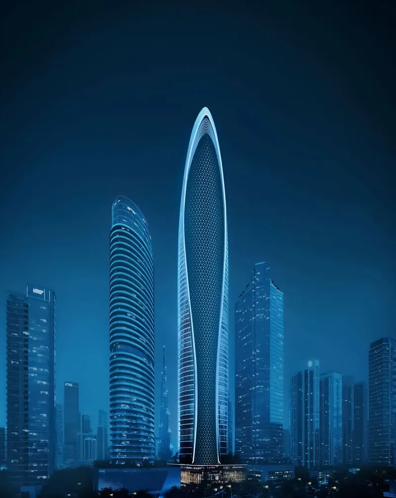 Exterior at Mercedes-Benz Places by Binghatti in Downtown Dubai Dubai