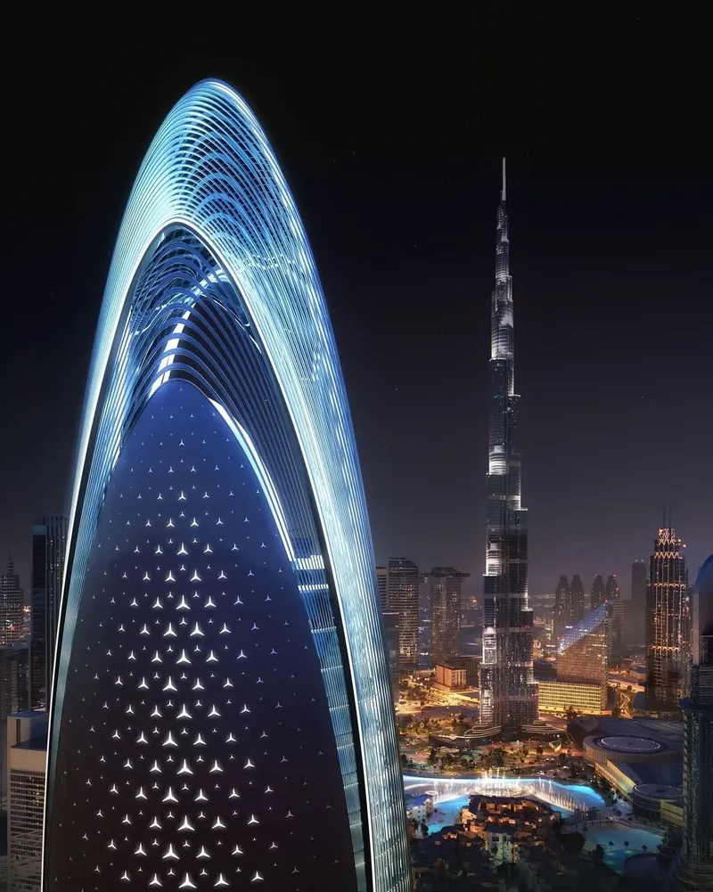 Exterior at Mercedes-Benz Places by Binghatti in Downtown Dubai Dubai