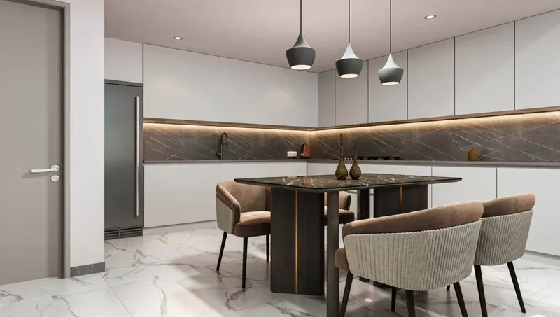 Interior at Milos in Dubailand Residence Complex Dubai