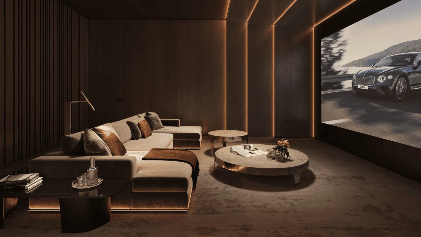Mansion Private Cinema amenity image at Mira Villas by Bentley Home