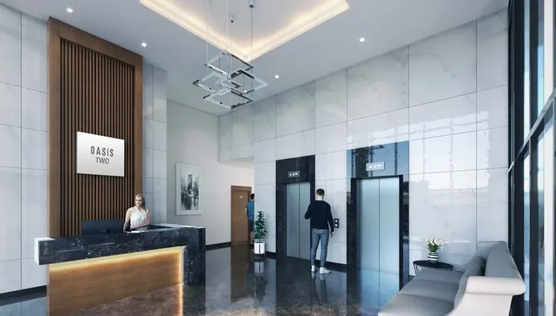 Lobby at Oasis Two in Masdar City Abu Dhabi