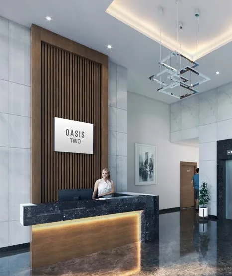 Lobby at Oasis Two in Masdar City Abu Dhabi