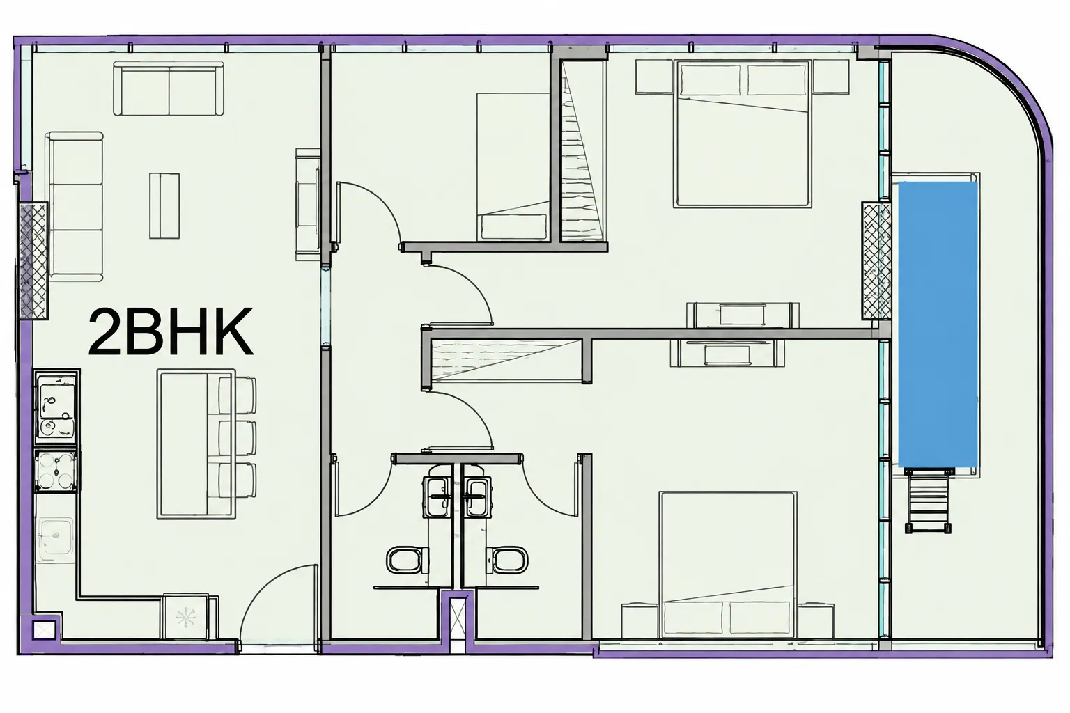 Samana Ocean Pearl 1 and 2 floor plan