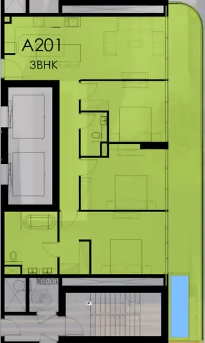 Samana Ocean Pearl 1 and 2 floor plan
