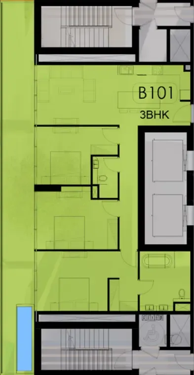 Samana Ocean Pearl 1 and 2 floor plan