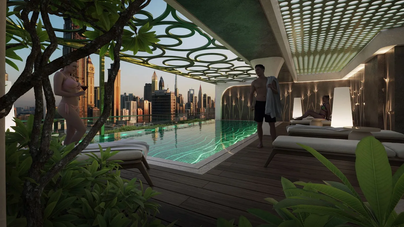 Infinity Pool On The Rooftop amenity image at Olivia Gardens