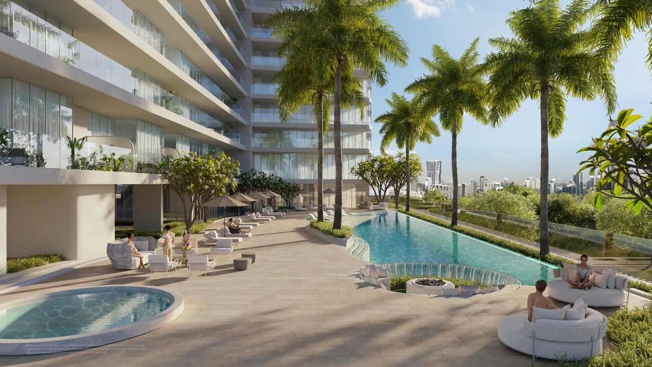 Sunken Pool Seating amenity image at Onda by Kasco