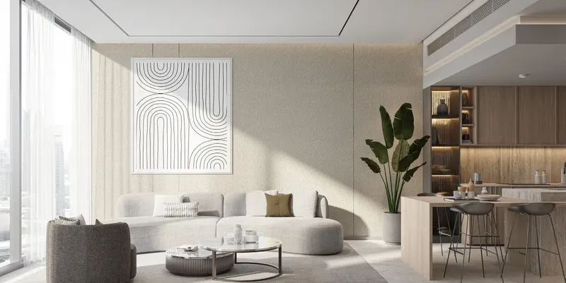 Interior at One Beverly in Arjan Dubai