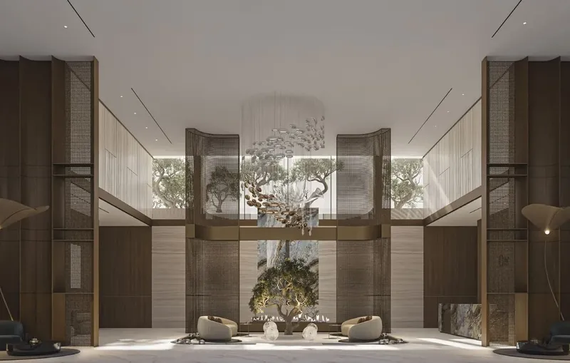 Lobby at One Beverly in Arjan Dubai