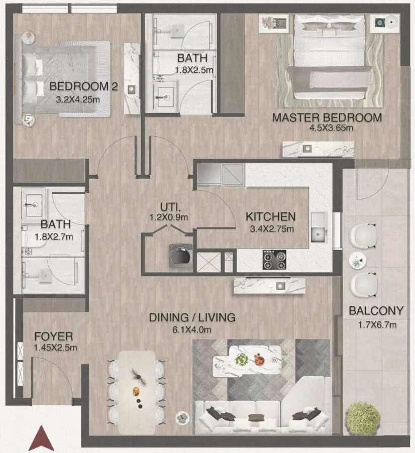 Nine Developments One by Nine floor plan