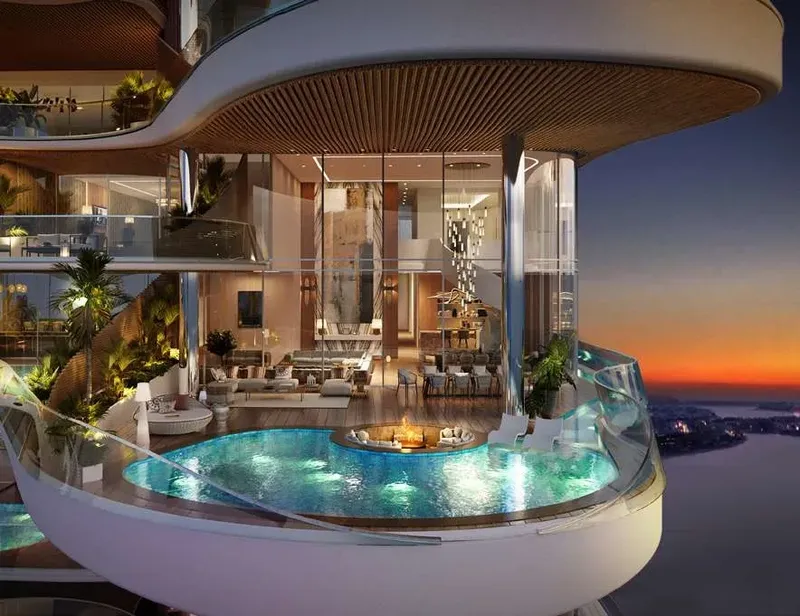 Interior at One Crescent Palm in Palm Jumeirah Dubai