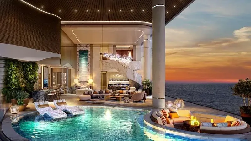 Interior at One Crescent Palm in Palm Jumeirah Dubai