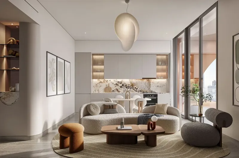 Interior at One Residence in Downtown Dubai