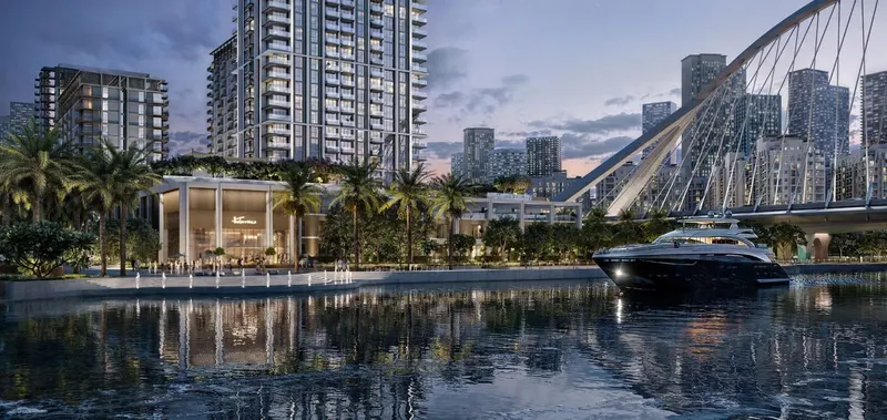Exterior at Palace Residences Creek Blue in Dubai Creek Harbour Dubai