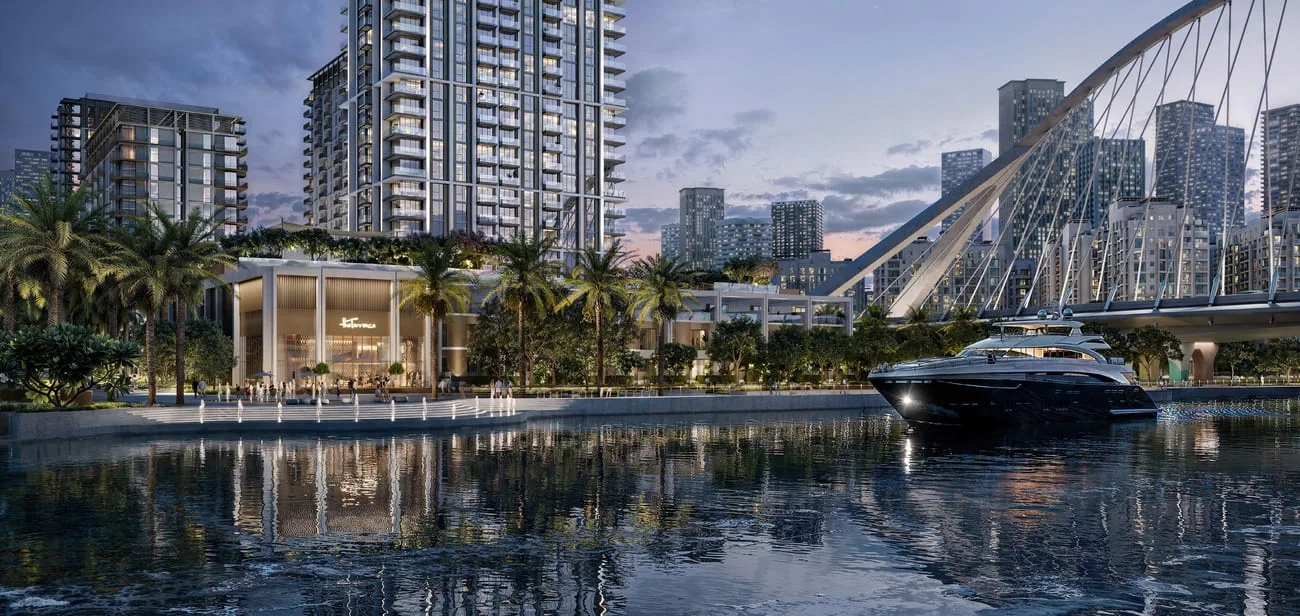 Unparalleled Views Of The Creek Canal amenity image at Palace Residences Creek Blue