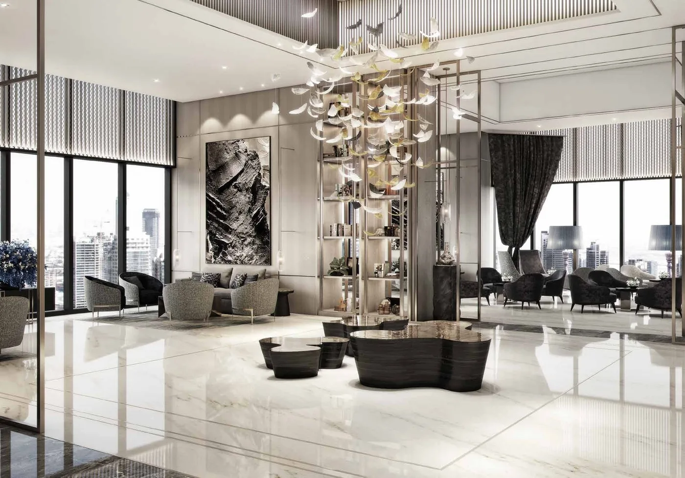 Sky Hotel Lobby amenity image at Paramount Tower Hotel