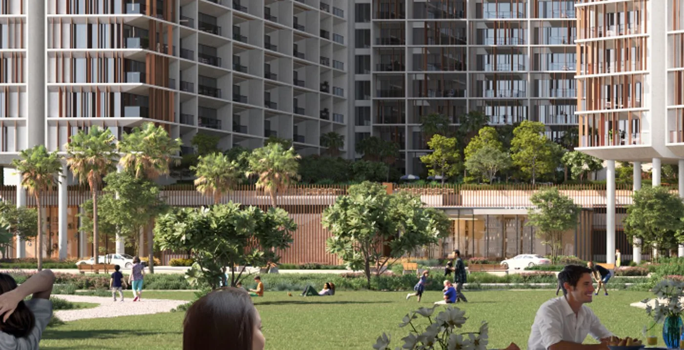 Green Lawn & Dog Park amenity image at Park Five