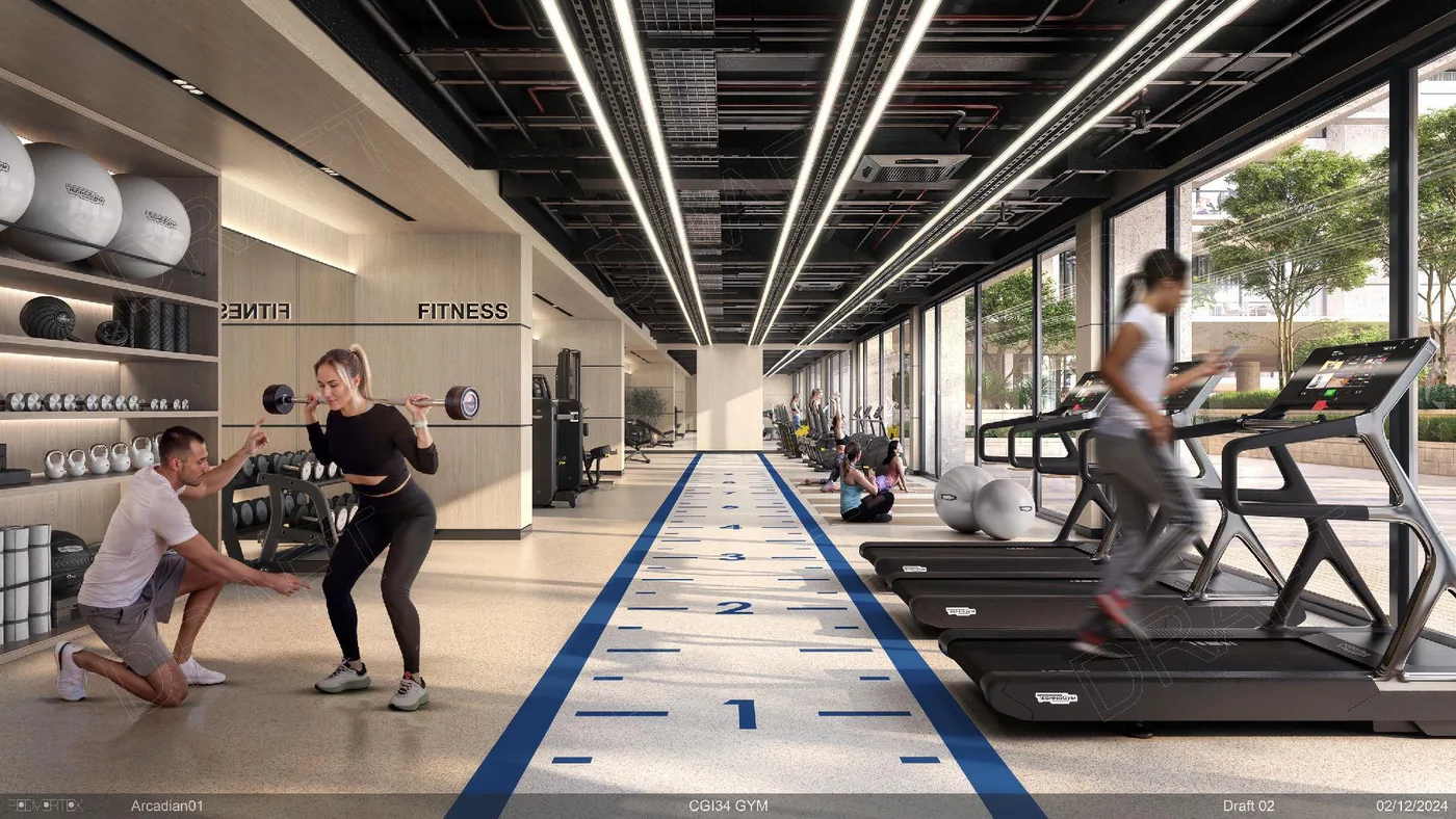Gym amenity image at Park Five