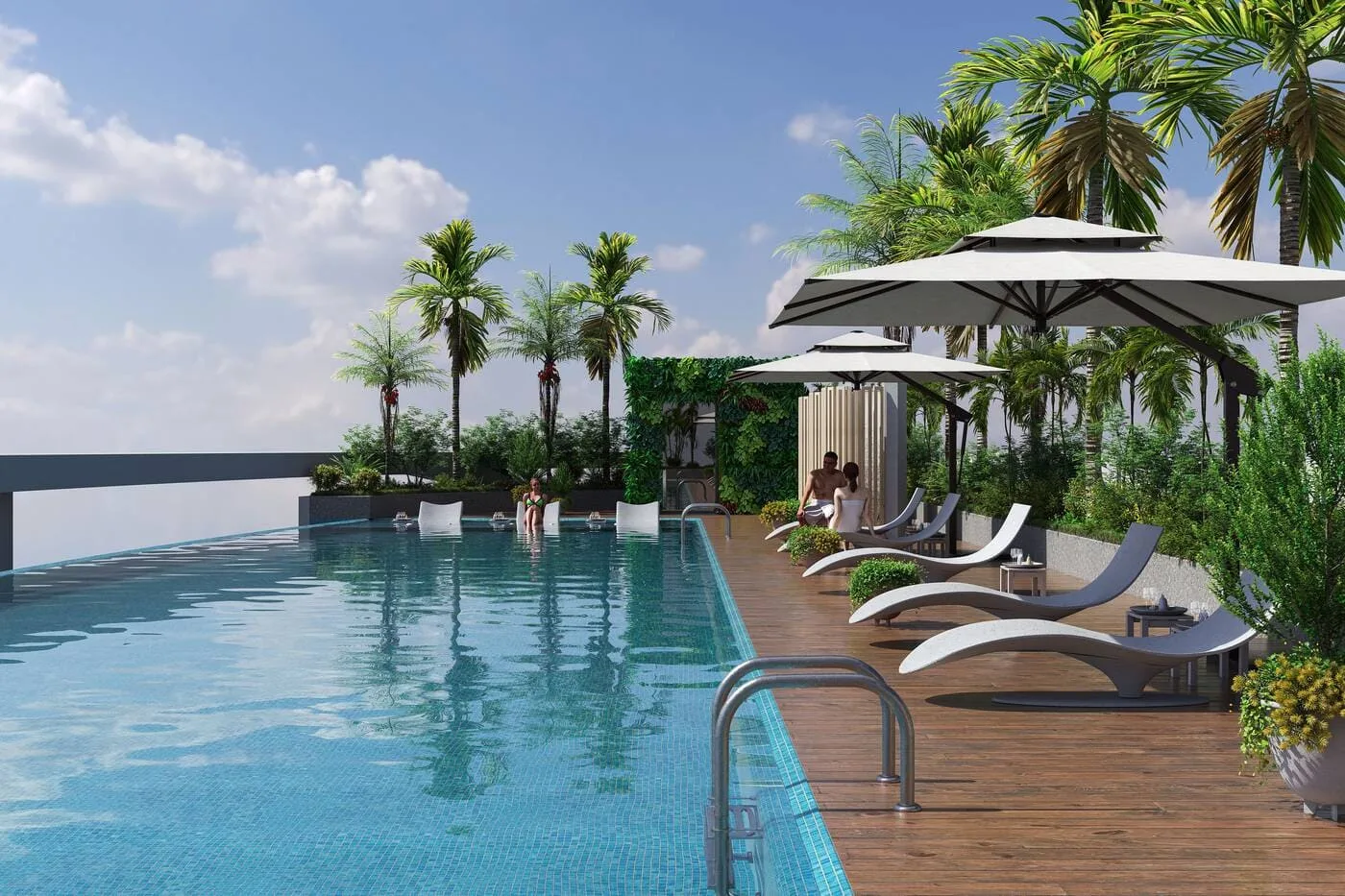 Rooftop Pool Lounge amenity image at Parkside Boulevard