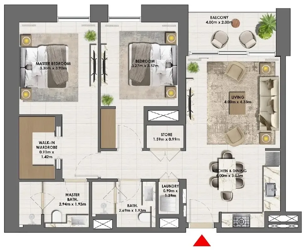 Emaar Parkside Views floor plan
