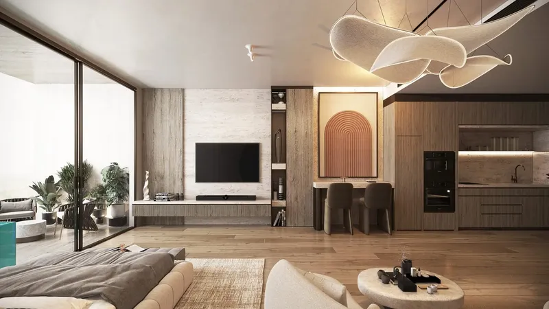 Interior at Peace Lagoons in Dubailand Residence Complex Dubai