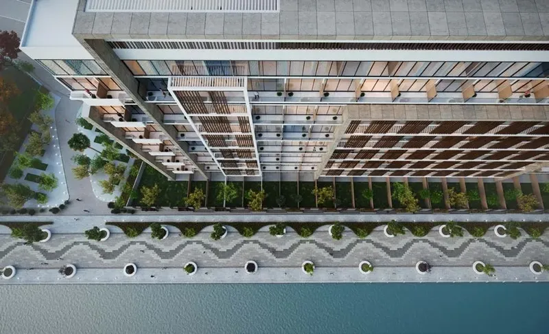 Exterior at Perla 1 at the Bay in Yas Island Abu Dhabi