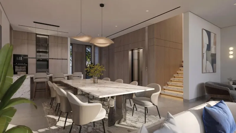 Interior at Pinewood Estate Homes in Jumeirah Golf Estates Dubai