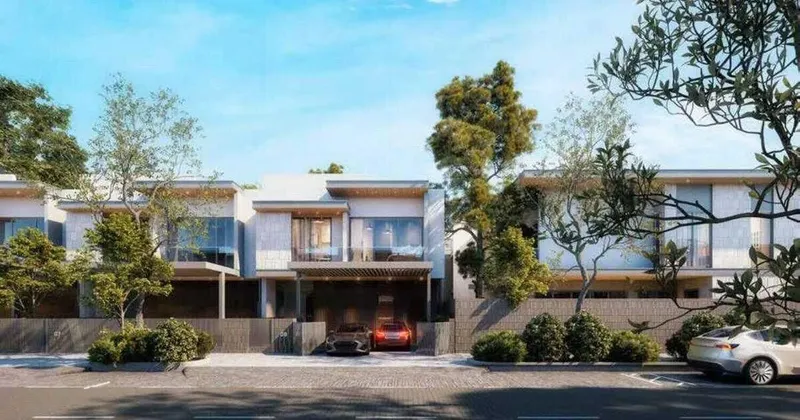 Exterior at Pinewood Estate Homes in Jumeirah Golf Estates Dubai