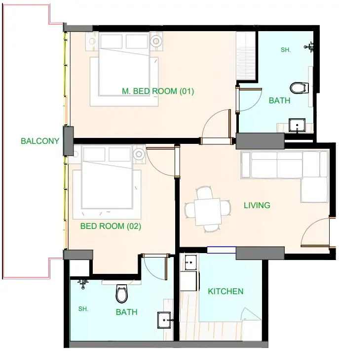 Uniestate Properties Playa Viva floor plan