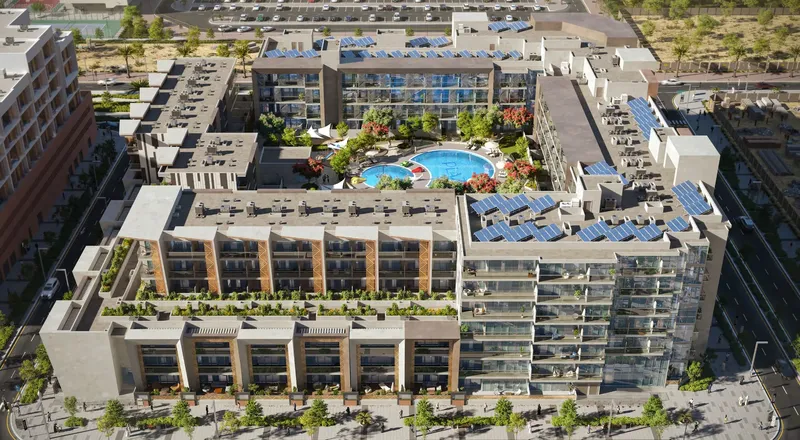 Exterior at Plaza Reportage in Masdar City Abu Dhabi