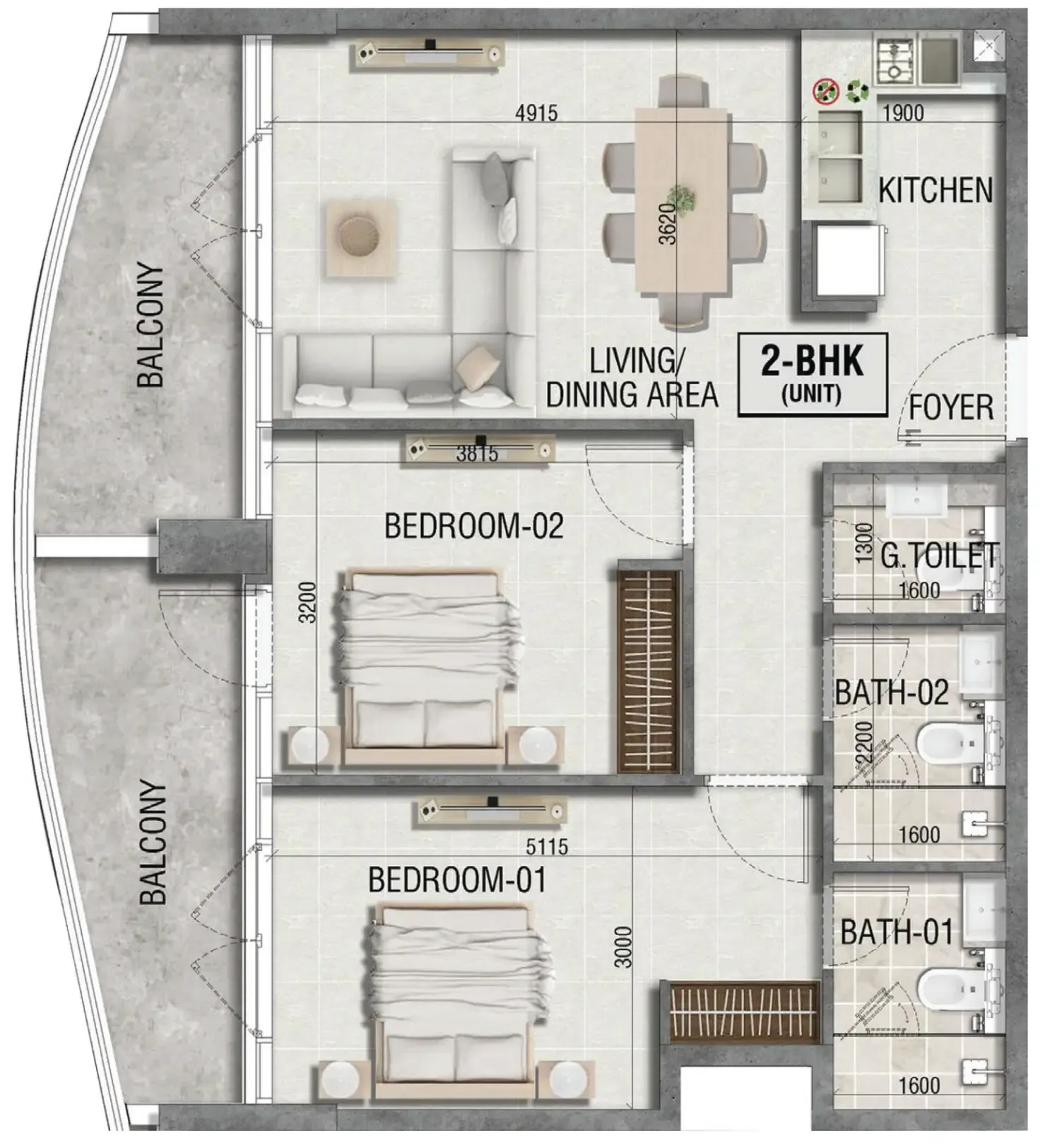 Lincoln Star Real Estate Development Ramada Residences by Wyndham in Dubai South floor plan