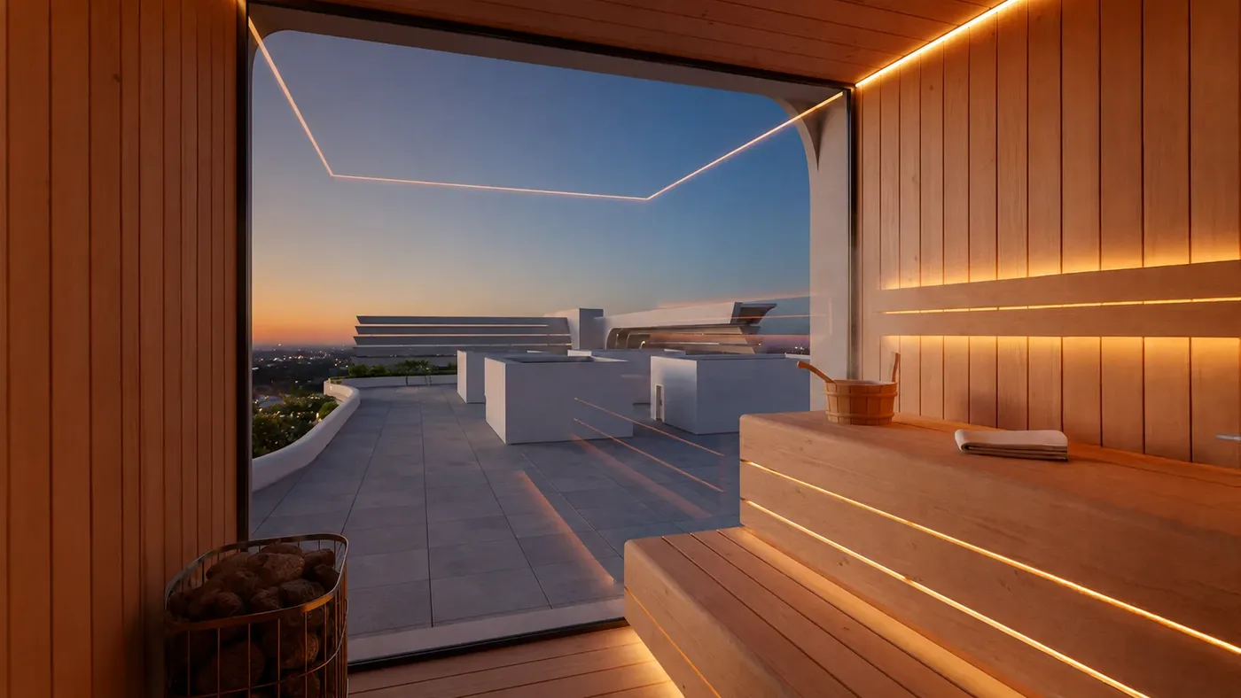 Sauna amenity image at Ramada Residences by Wyndham in Dubai South