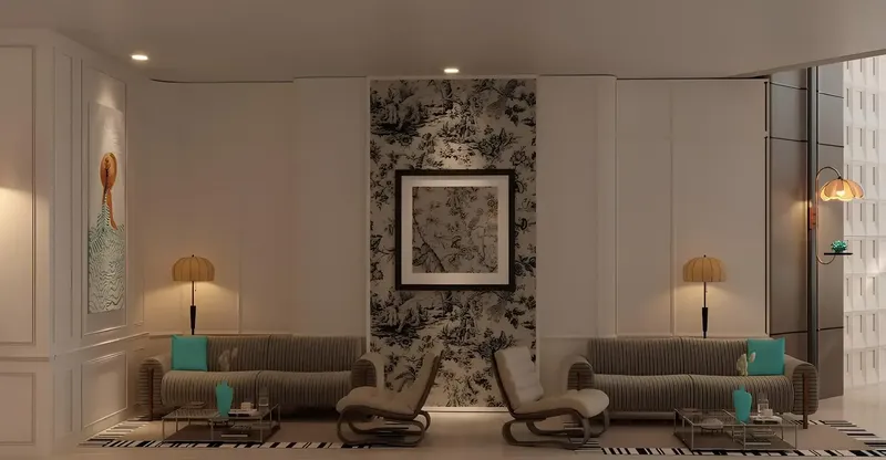 Lobby at Reef 995 in Dubai Land Residence Complex Dubai