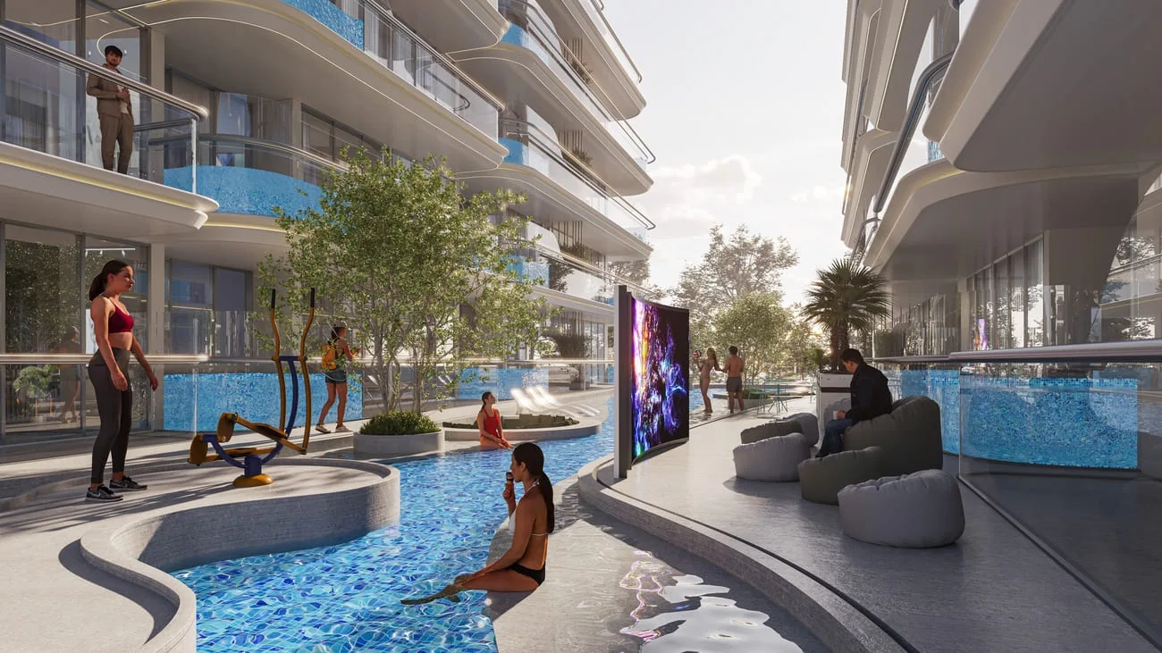 Outdoor Cinema & Gym amenity image at Rome by Samana Developers