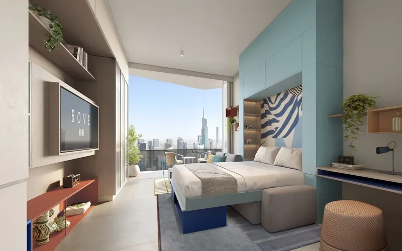 Interior at Rove Home Dubai Marina in Dubai Marina Dubai