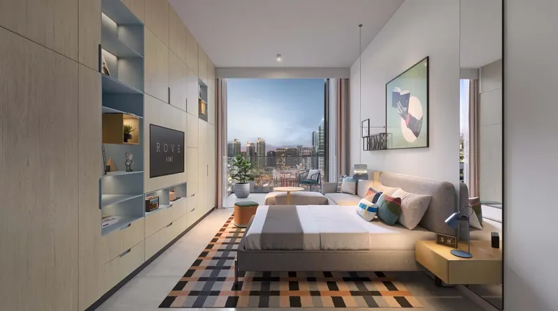 Interior at Rove Home Marasi Drive in Business Bay Dubai