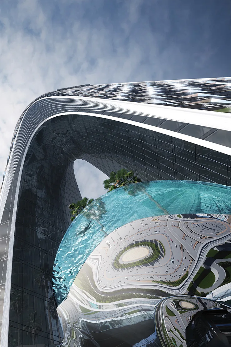Exterior at Safa Two de Grisogono in Business Bay Dubai