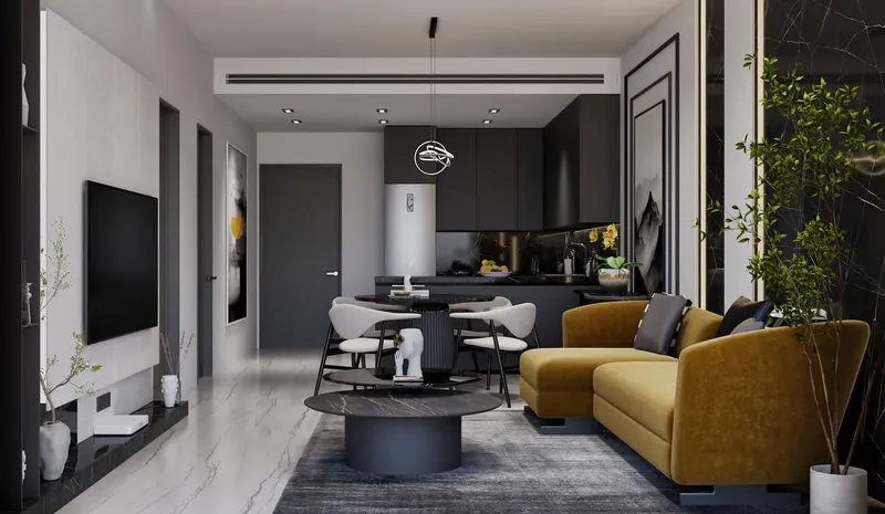 Interior at Samana Ibiza in Dubailand Residence Complex Dubai
