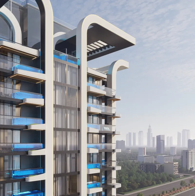 Exterior at Samana Manhattan 2 in JVC (Jumeirah Village Circle) Dubai