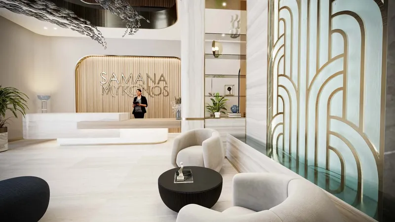 Lobby at Samana Mykonos in Dubai Studio City Dubai