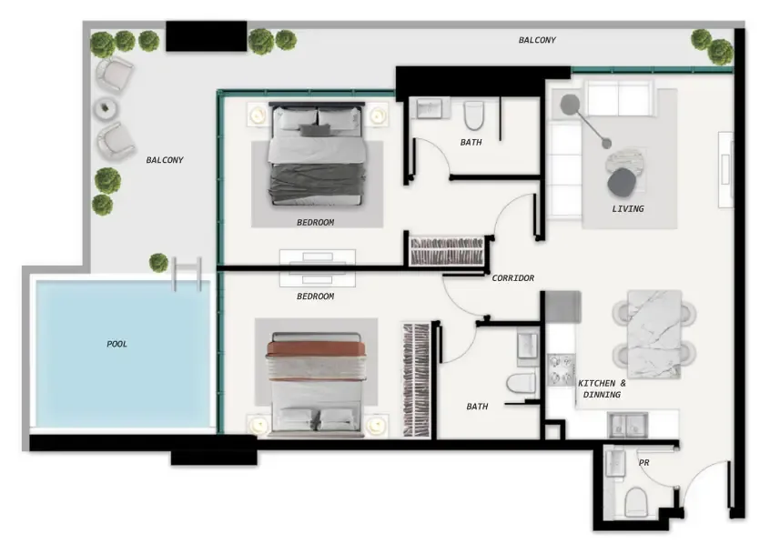 Samana Samana Park Meadows floor plan