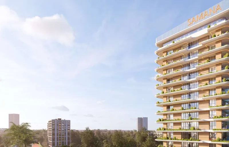 Exterior at Samana Park Meadows in Dubailand Residence Complex Dubai