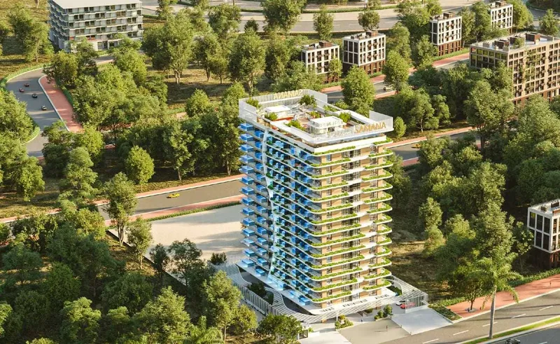 Exterior at Samana Park Meadows in Dubailand Residence Complex Dubai