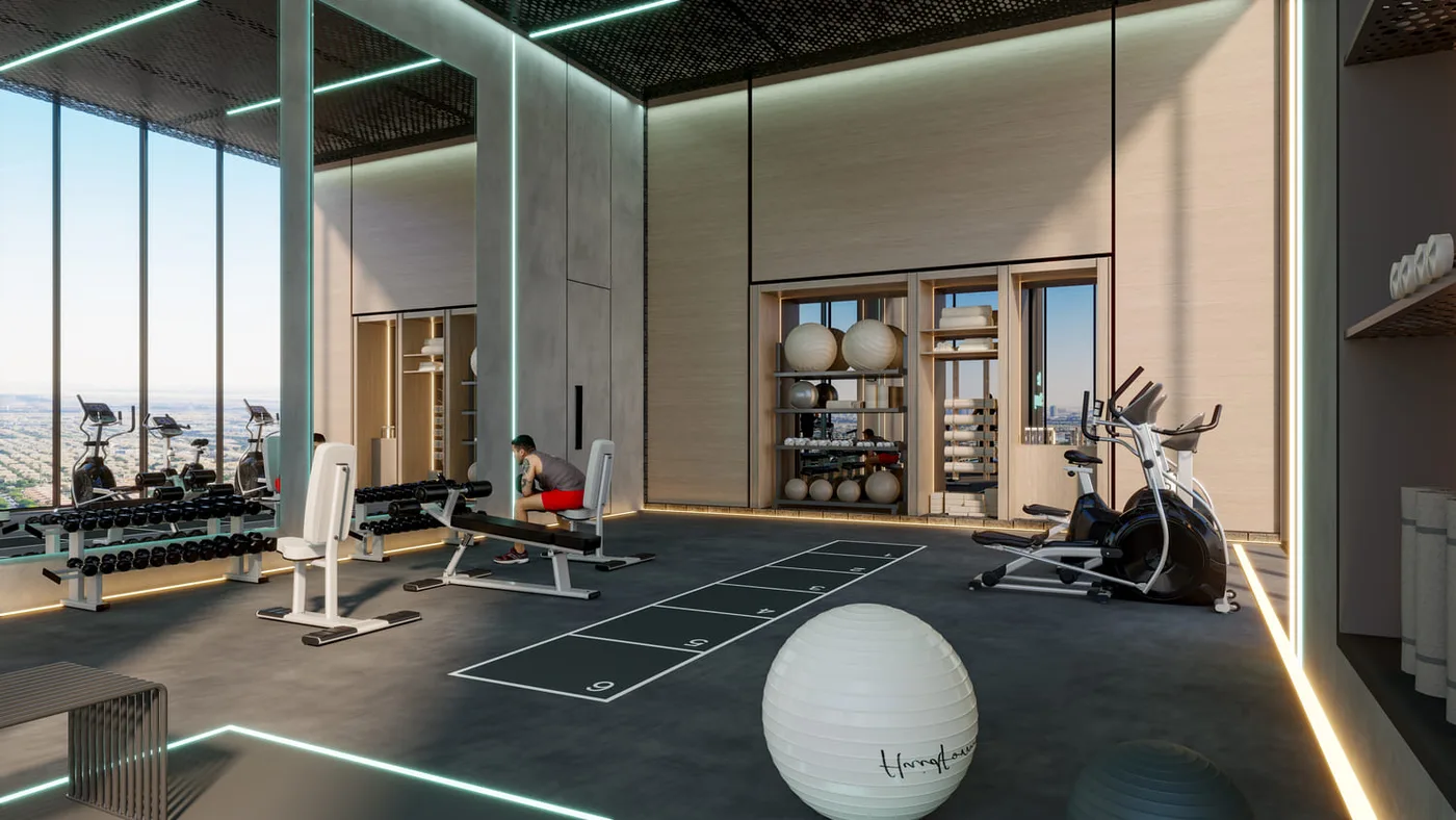 Indoor Gym amenity image at Samana Parkville