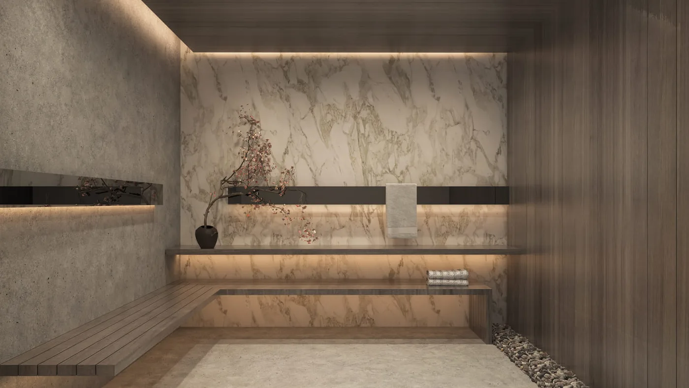 Steam Room & Sauna amenity image at Samana Parkville