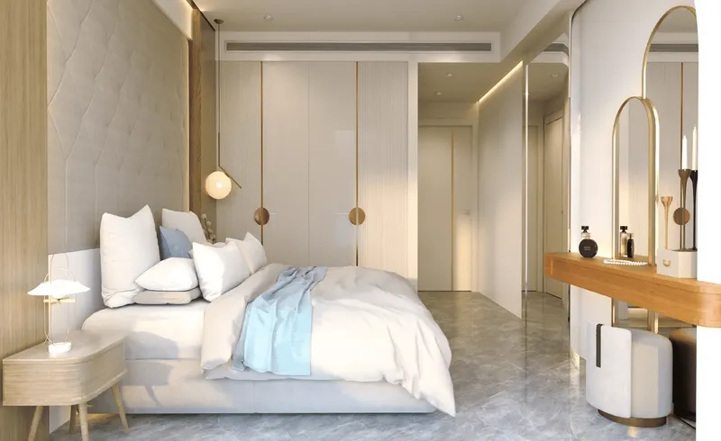 Interior at Samana Santorini in Dubai Studio City Dubai