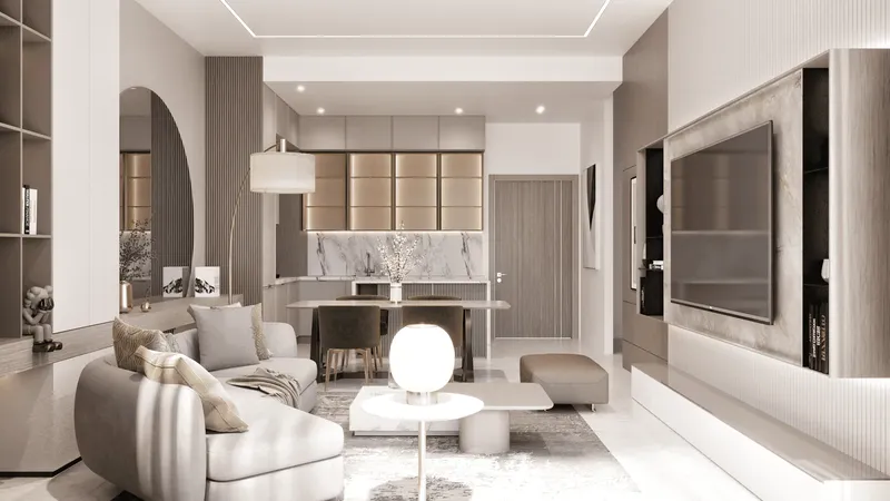 Interior at Samana Skyros in Arjan Dubai