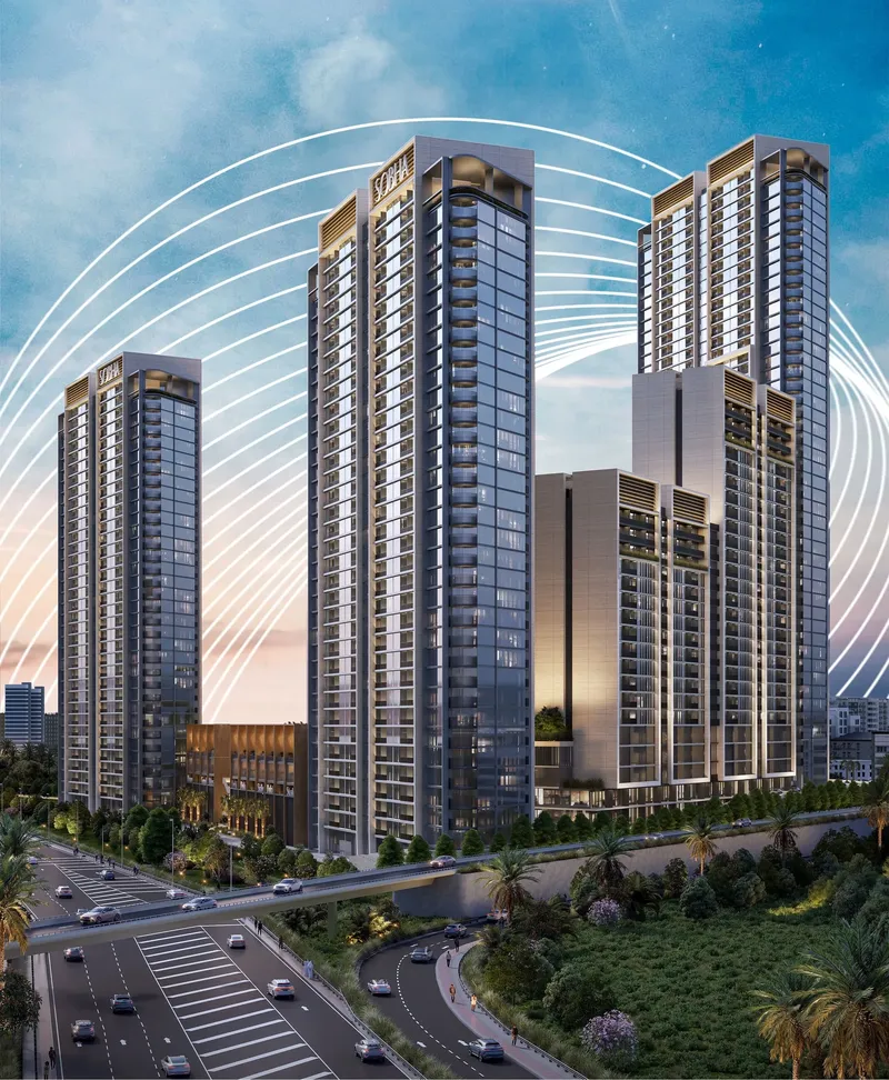 Exterior at Sobha Orbis in Dubai Motor City Dubai