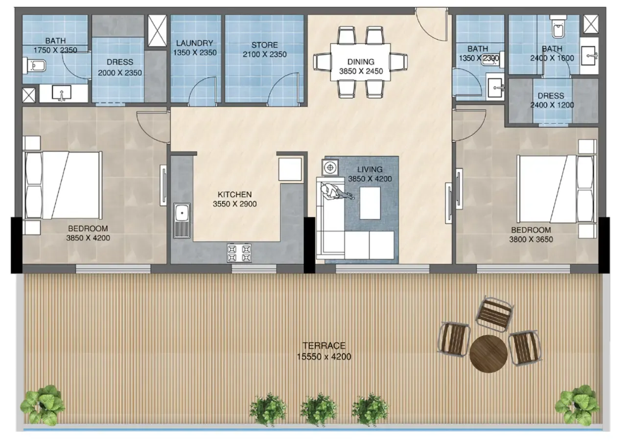 Purvanchal Development Sunbliss Residences floor plan
